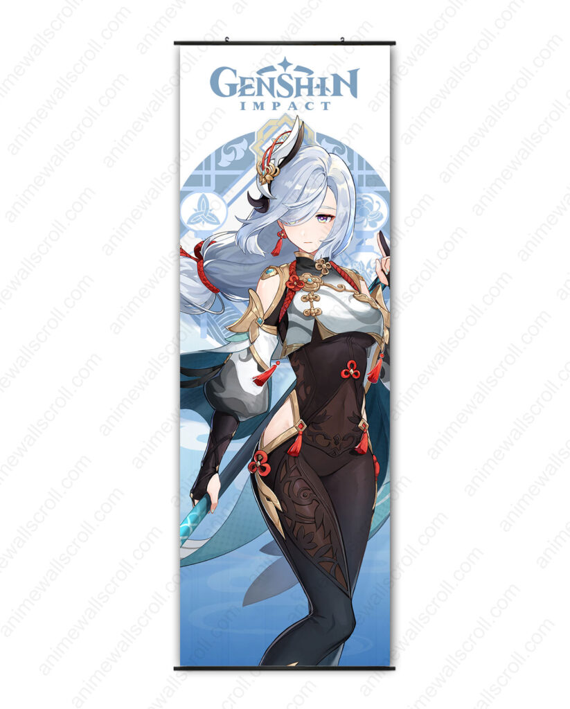 Shenhe Large Wall Scrolls Anime Wall Scrolls