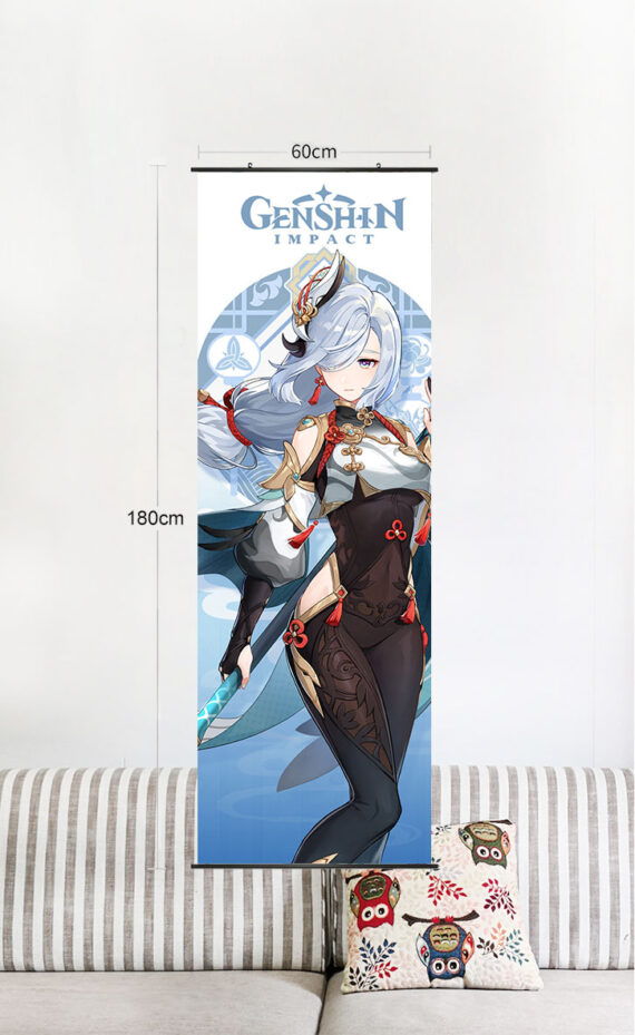 Shenhe Large Wall Scrolls Anime Wall Scrolls