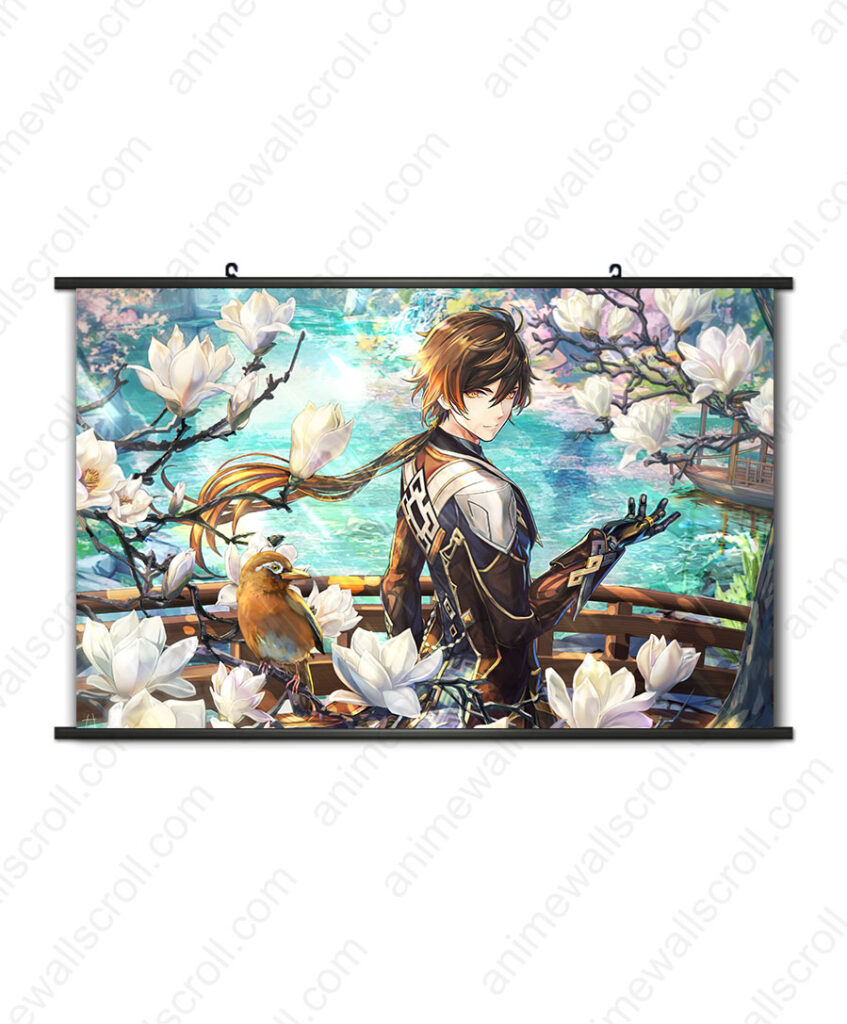 Zhongli Wall Scrolls Anime Wall Scrolls