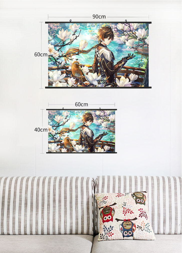Zhongli Wall Scrolls Anime Wall Scrolls