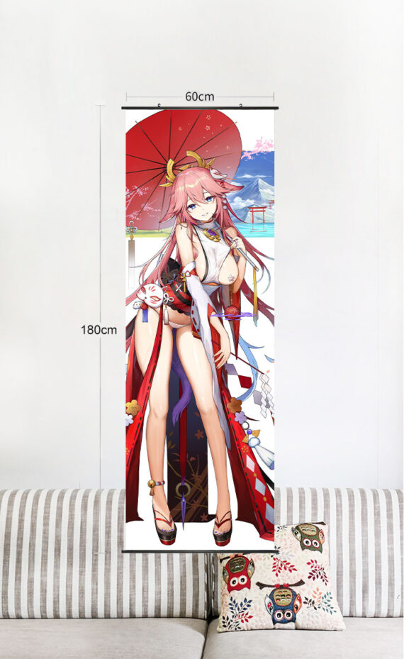 Yae Miko Large Wall Scrolls Ver1 Anime Wall Scrolls