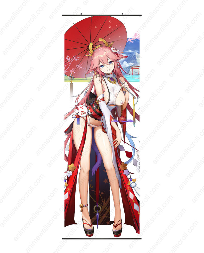 Yae Miko Large Wall Scrolls Ver1 Anime Wall Scrolls