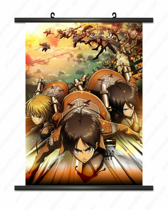 Attack On Titan Scroll Poster Ver