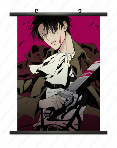 Levi Ackerman Attack On Titan Scroll Poster